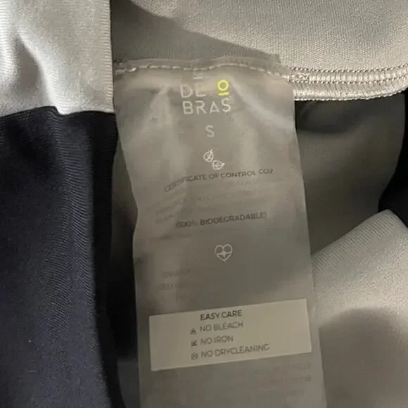 Port de Bra  Black and Gray High-Waisted Bike Shorts - Picture 6 of 6